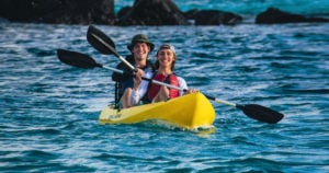Kayaking in the Galapagos islands