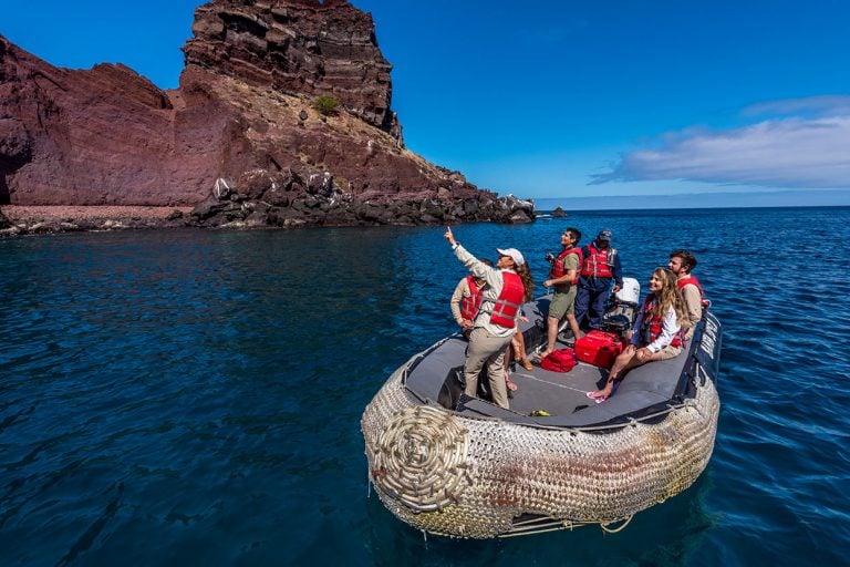 Panga ride in the Galapagos Islands
