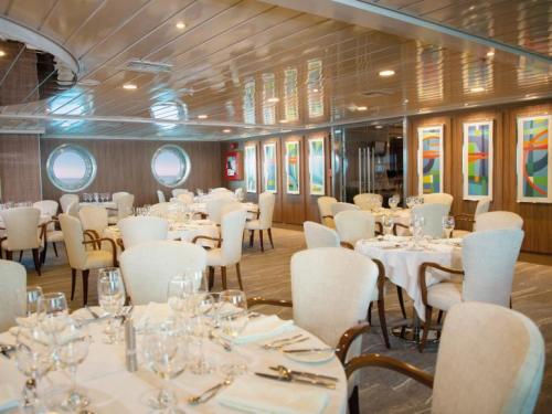 Yacht La Pinta's renovated restaurant